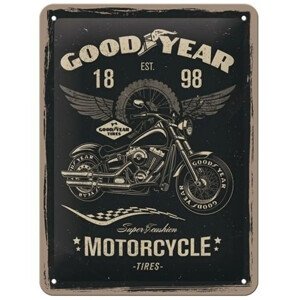 Plechová cedule Good Year - Motorcycle, 20 x 15 cm