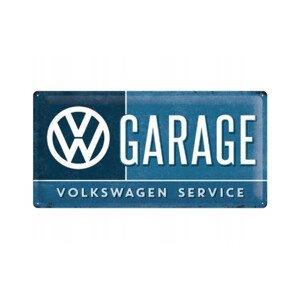 Plechová cedule Volkswagen VW - Garage, 25 x 50 cm