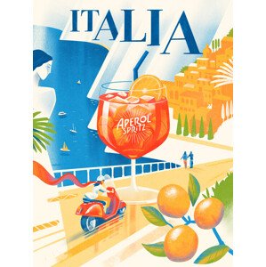 Ilustrace Italia, Mark Harrison, 30 × 40 cm