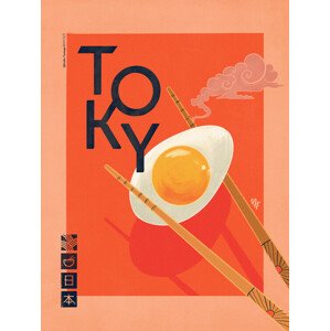 Ilustrace Tokyo, Mark Harrison, 30 × 40 cm