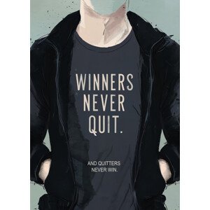 Ilustrace Winners Never Quit, Andreas Magnusson, 30 × 40 cm