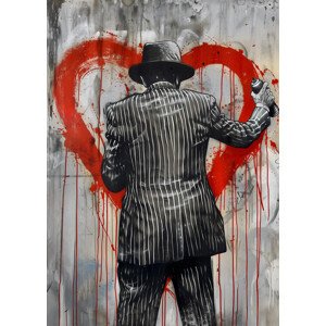 Ilustrace Old Man Graffiti, Andreas Magnusson, 30 × 40 cm