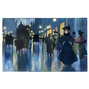 Ilustrace People walking in Munich under first, Grafissimo, 40 × 24.6 cm