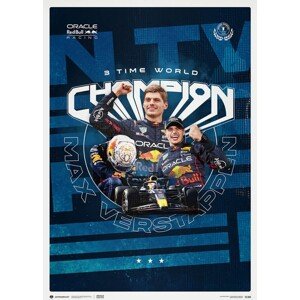 Umělecký tisk Oracle Red Bull Racing - Max Verstappen - 2023 F1® World Drivers' Champion, 50 × 70 cm