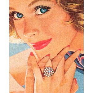 Ilustrace Blue Eyed Woman, CSA-Images, 30 × 40 cm