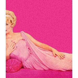Ilustrace Woman in Pink Dress Reclining, CSA-Images, 35 × 40 cm