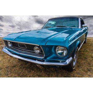 Ilustrace tough American car from the fifties, MikeVanSchoonderwalt, 40 × 26.7 cm