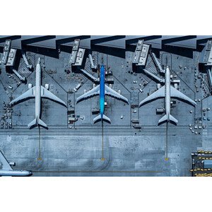 Ilustrace Los Angeles International Airport(LAX), Michael H, 40 × 26.7 cm