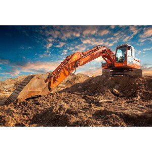 Ilustrace Bulldozer, Avalon_Studio, 40 × 26.7 cm