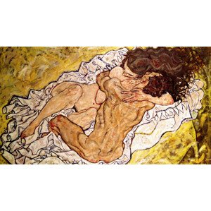 Obrazová reprodukce The Embrace (1917), Egon Schiele, 40 × 22.2 cm