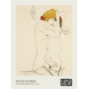 Obrazová reprodukce Two Women Embracing (1913), Egon Schiele, 30 × 40 cm