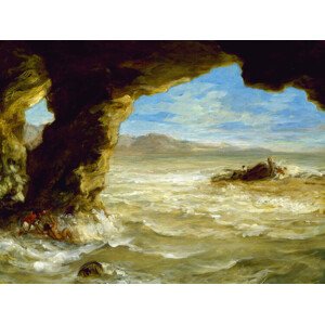 Obrazová reprodukce Shipwreck on the Coast, Eugène Delacroix, 40 × 30 cm
