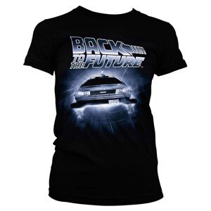 Tričko Back to the Future - Flying Delorean, XL