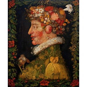 Obrazová reprodukce Spring, from a series depicting the four seasons, 1573, Arcimboldo, Giuseppe, 32.8 × 40 cm