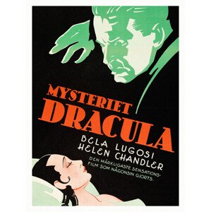 Obrazová reprodukce Dracula, Ft. Bela Lugosi (Retro Movie Cinema), 30 × 40 cm