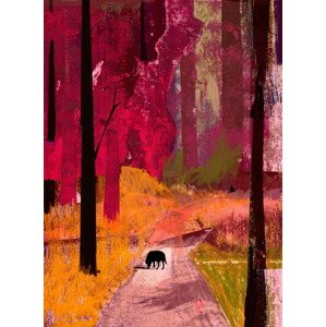 Obrazová reprodukce Black Dog, 2013, McConochie, David, 30 × 40 cm