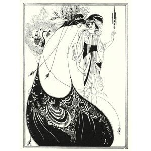 Obrazová reprodukce The Peacock Skirt, 1920, Beardsley, Aubrey (1872-98), 30 × 40 cm