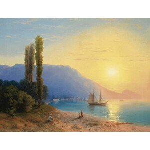 Obrazová reprodukce Sunset over Yalta, 1861, Aivazovsky, Ivan Konstantinovich, 40 × 30 cm