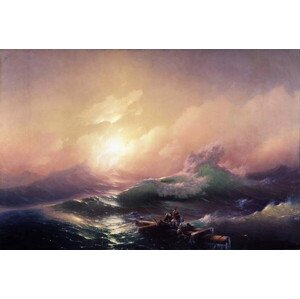 Obrazová reprodukce La neuvieme vague (The ninth wave), 1850, Aivazovsky, Ivan Konstantinovich, 40 × 26.7 cm