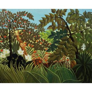Obrazová reprodukce Exotic landscape, 1910, Rousseau, Henri J.F. (Le Douanier), 40 × 30 cm