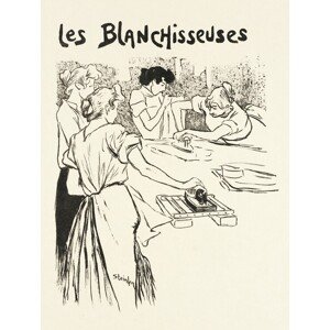Obrazová reprodukce Les Blanchisseuses, Thophile Steinlen, 30 × 40 cm