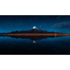 Fotografie El Reflejo del Sajama - Bolivia, Hernan Calderon Velasco, 40 × 22.2 cm