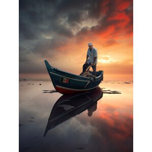Fotografie Sun Fishing, Marcel Egger, 30 × 40 cm