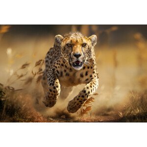 Fotografie Hunting Cheetah, Marcel Egger, 40 × 26.7 cm