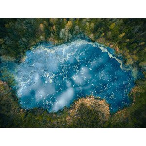 Fotografie Clouds in the mirror, Marcin Pietraszko, 40 × 30 cm