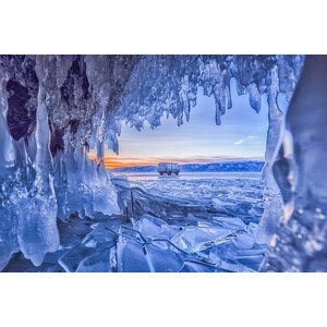Fotografie Ice Cave at Baikal Lake, Russia, Wachirawit Narkborvornwichit, 40 × 26.7 cm