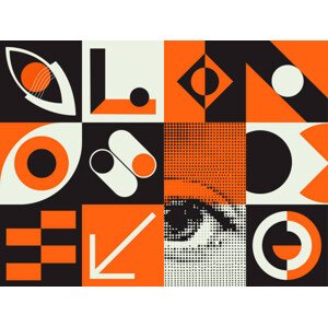 Fotografie Geometrical pattern composition background, ready to, Dmytro Lobodenko, 40 × 30 cm