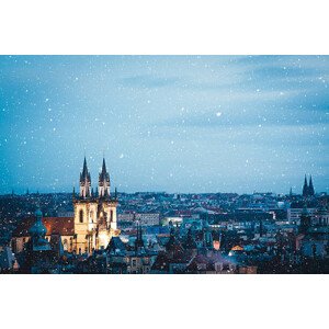 Fotografie Winter In Prague, borchee, 40 × 26.7 cm