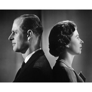 Fotografie Queen Elizabeth II And Prince Philip Portrait, Michael Ochs Archives, 40 × 30 cm