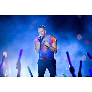 Fotografie Chris Martin of Coldplay NYC 2021, James Devaney, 40 × 26.7 cm