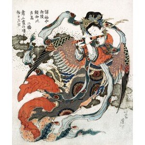 Obrazová reprodukce Japanese woman (1849), Katsushika Hokusai, 33.3 × 40 cm