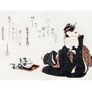Obrazová reprodukce Japanese woman (1849), Katsushika Hokusai, 40 × 30 cm