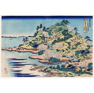Obrazová reprodukce Sesshu Ajigawaguchi Tenposan, Katsushika Hokusai, 40 × 26.7 cm