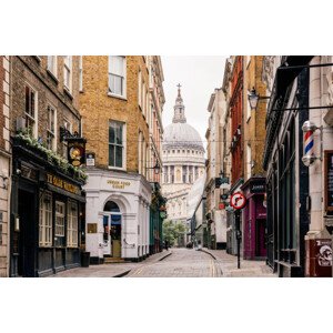 Fotografie St. Paul's cathedral and street with, Alexander Spatari, 40 × 26.7 cm