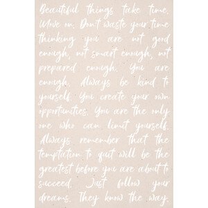 Ilustrace Words of Wisdom - You Are Enough, uplusmestudio, 26.7 × 40 cm