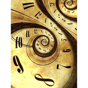 Ilustrace Abstract Time Background, peterscode, 30 × 40 cm