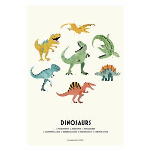 Ilustrace Dinosaurs, Erik Wintzell, 30 × 40 cm