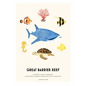 Ilustrace Great Barrier Reef, Erik Wintzell, 30 × 40 cm