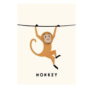 Ilustrace Monkey, Erik Wintzell, 30 × 40 cm