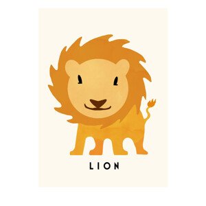 Ilustrace Lion, Erik Wintzell, 30 × 40 cm
