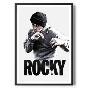 Plakát, Obraz - Rocky - Training Stance, 70 × 50 cm