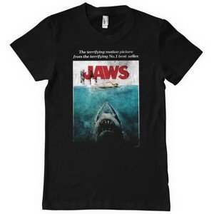Tričko Jaws - Washed Poster, 4XL