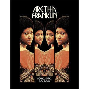 Obraz na zeď - Aretha Franklin - Young, Gifted and Black, 34.3 x 44.5 cm