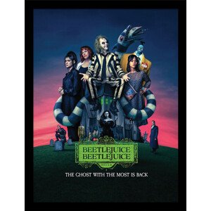 Obraz na zeď - Beetlejuice 2 - The Ghost With The Most Is Black, 34.3 x 44.5 cm