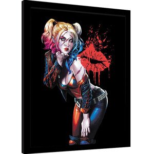 Obraz na zeď - DC Comics - Harley Deceased Kiss, 34.3 x 44.5 cm