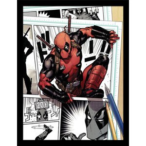 Obraz na zeď - Deadpool - Comic Style, 34.3 x 44.5 cm
